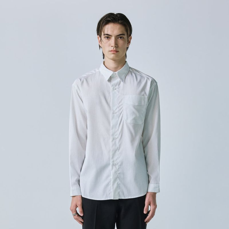 breeze line stripe shirt white