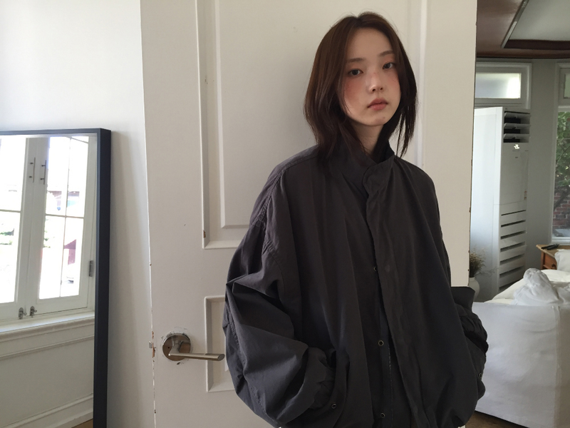 Bell half-neck peach field jacket (4color)