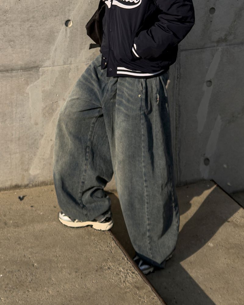 Avan Snap Balloon Fleece Denim