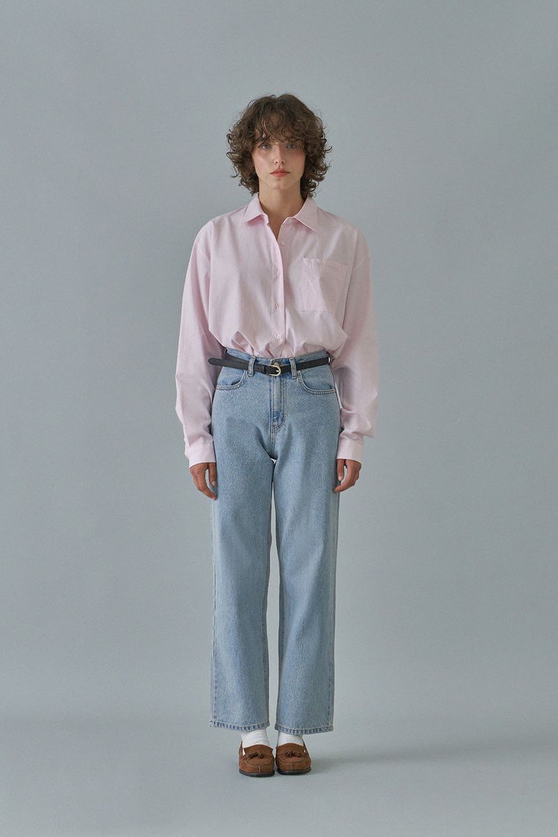 Oxford logo shirt_pink
