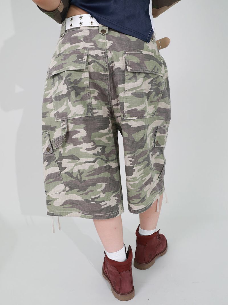 PATTERN CARGO HALF PANTS (CAMO)