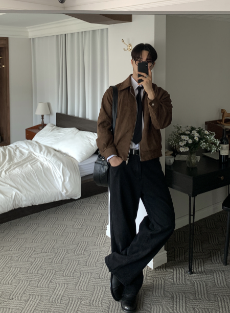 Bias Classic Bias Incision Suede Jacket