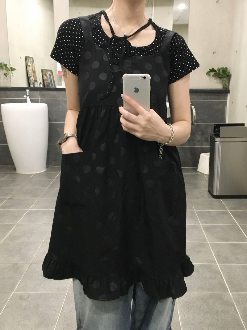 RITCORE(リットコア)の「Mini Dot Layering Frill Ops (2c) (Dresses)」