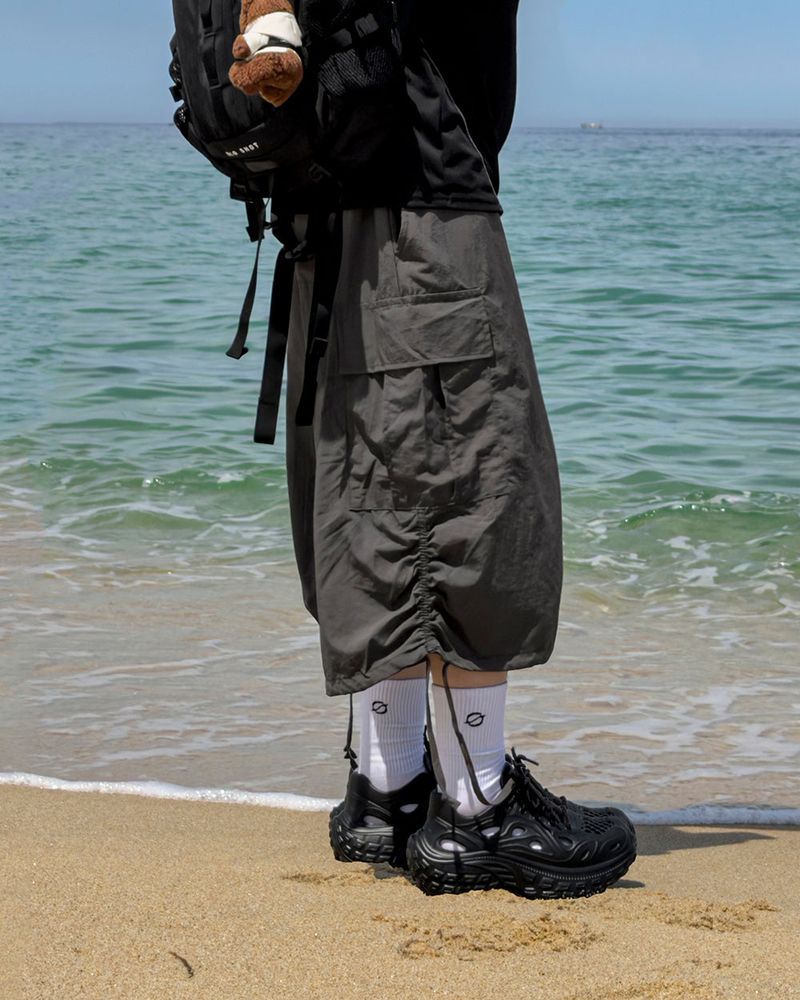 Shuren Shirring Cargo Bermuda Pants