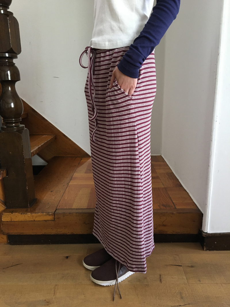 Renew knit long skirt (2color)