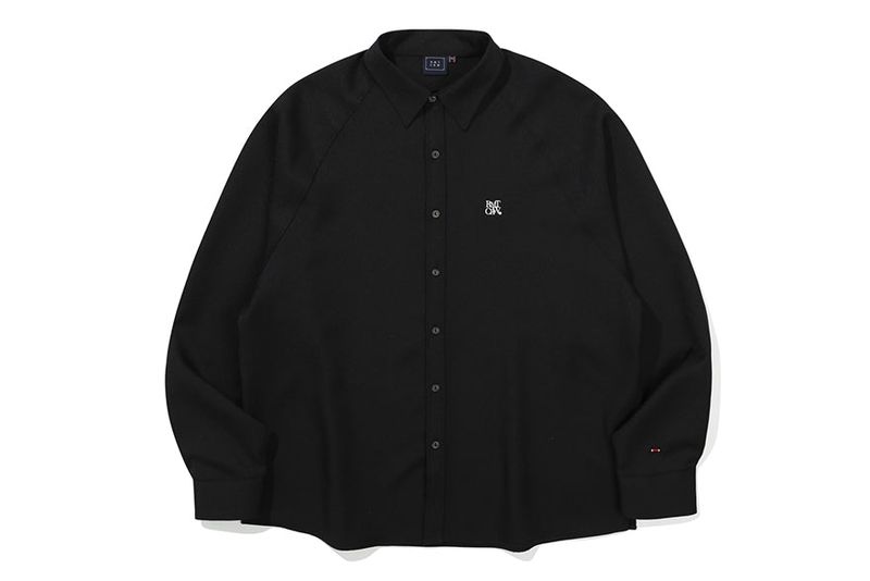 RAGLAN SLIT SHIRT_BLACK