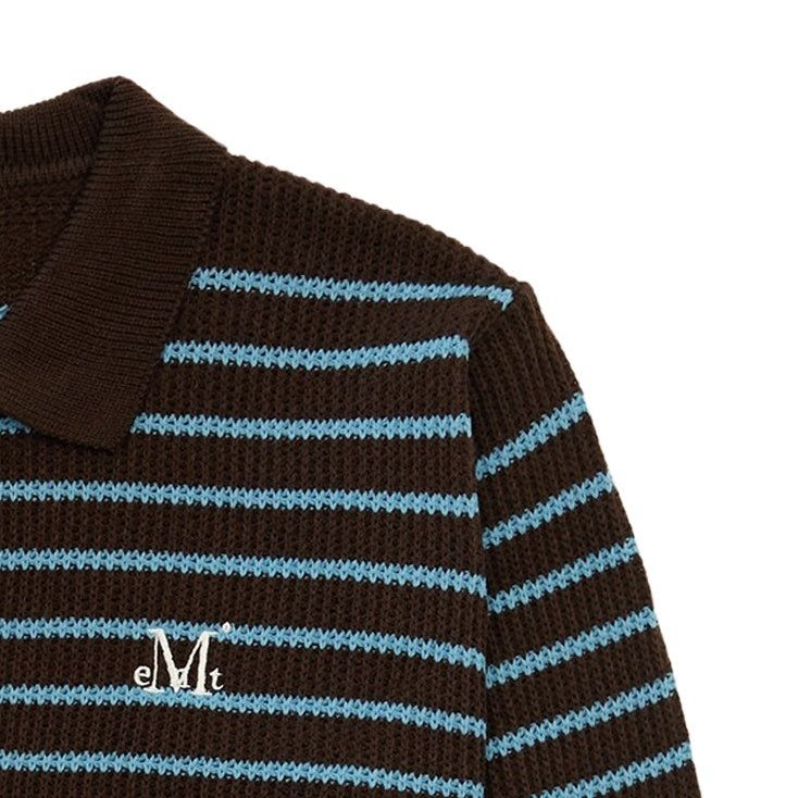 TOURS STRIPE KNIT CARDIGAN (UNISEX)