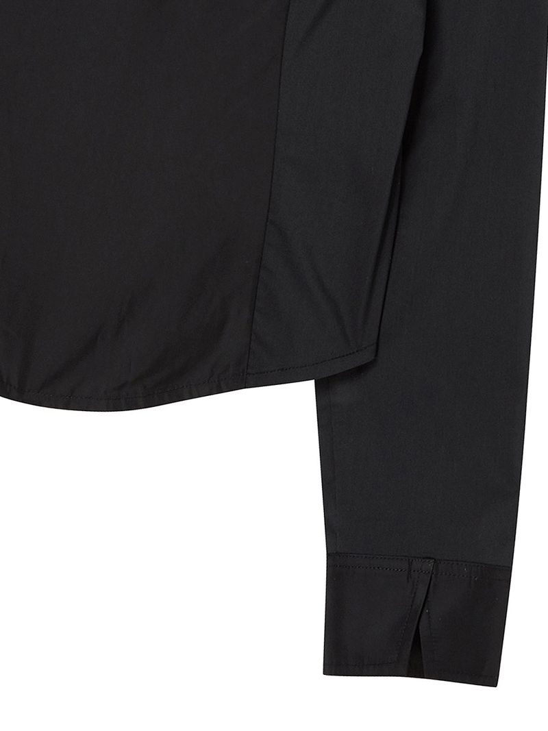 EYELET KNOT SHIRTS (BLACK)