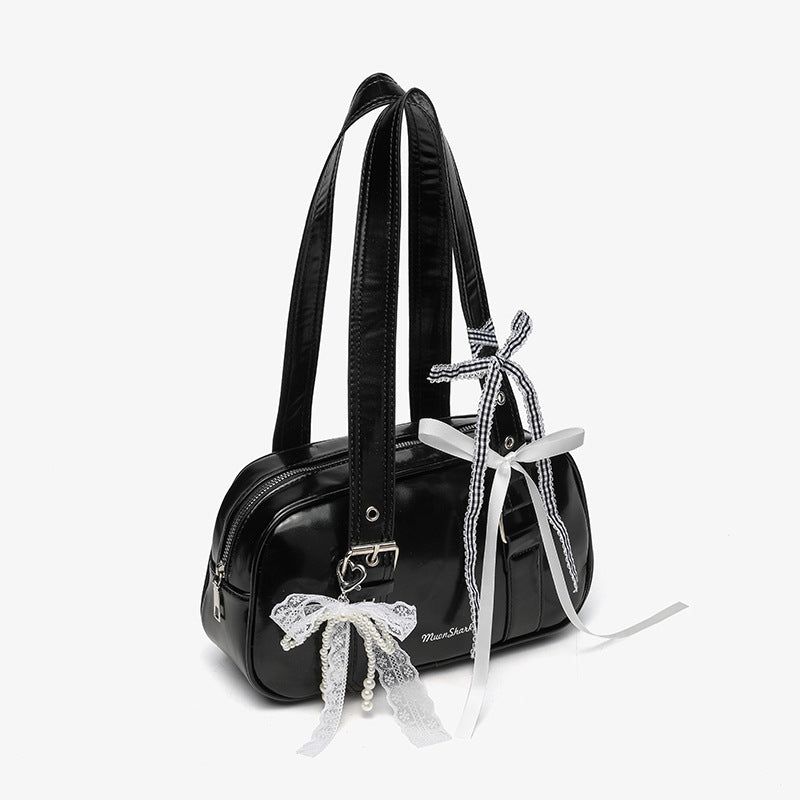 Lovie Ribbon Boston Bag