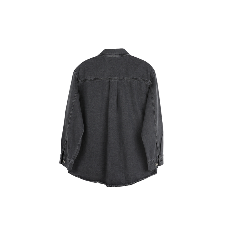 ASCLO Washing Black Denim Jacket