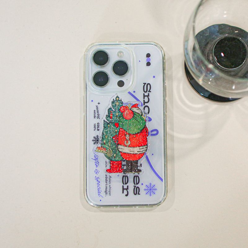 【MADE】(2type) Snow Violet Jelly hard Phone case