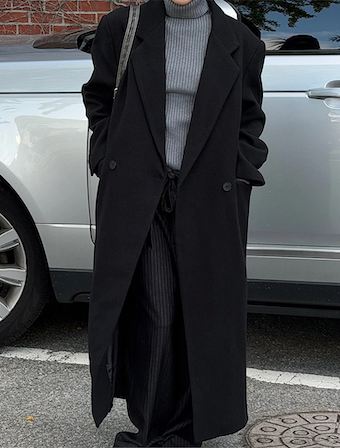 [Unisex] Max double long coat(2color)
