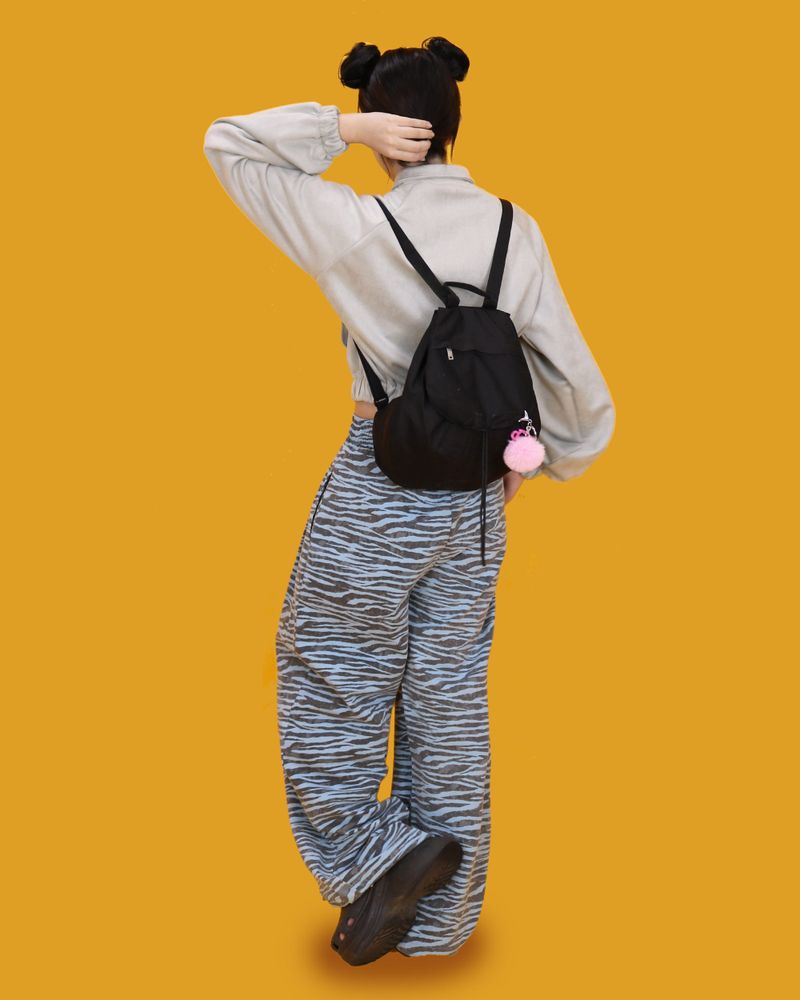 zebra banding pants - sky