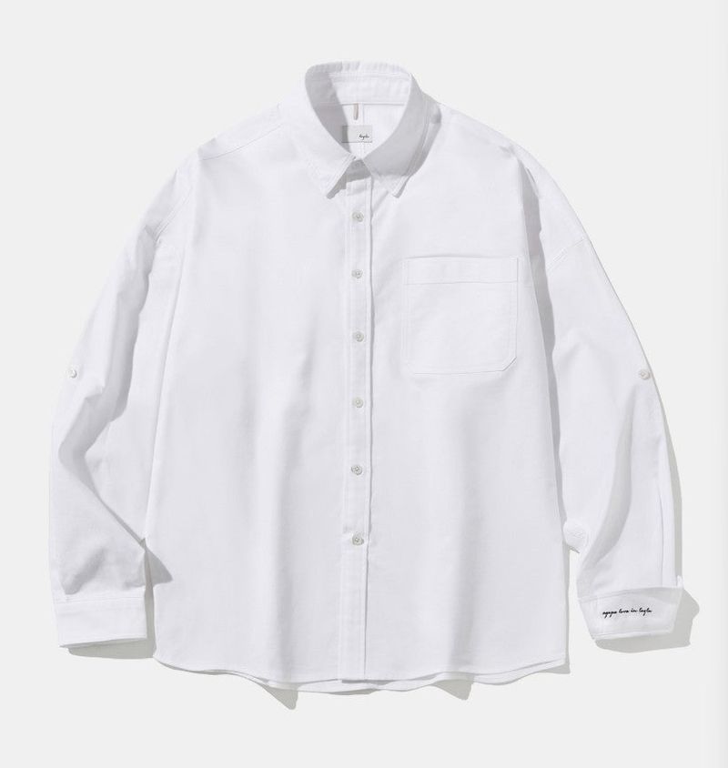 [Big Over Fit] エッセンシャルオックスフォードシティーボーイシャツ S175-2