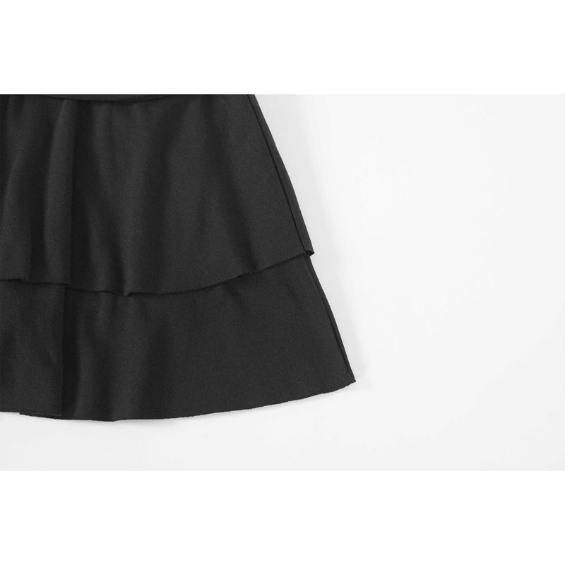 PLIE SKIRT-BLACK