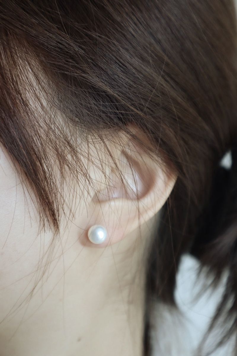 Nature pearl earring • silver925