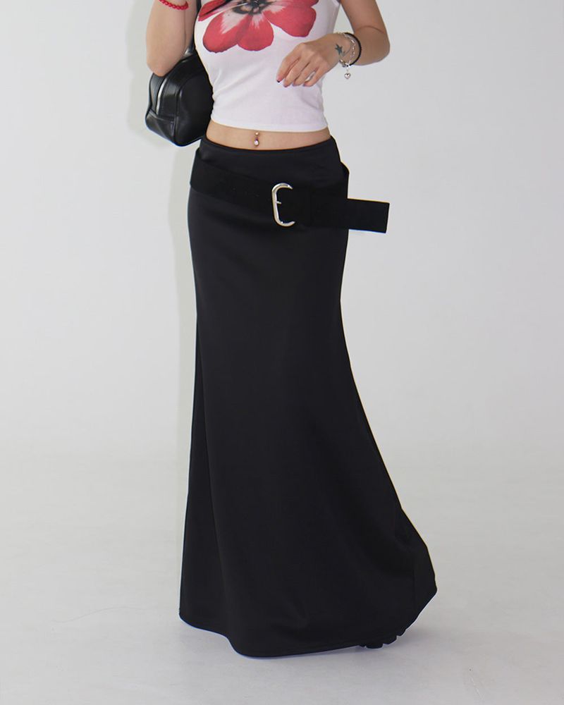 cover maxi long skirt