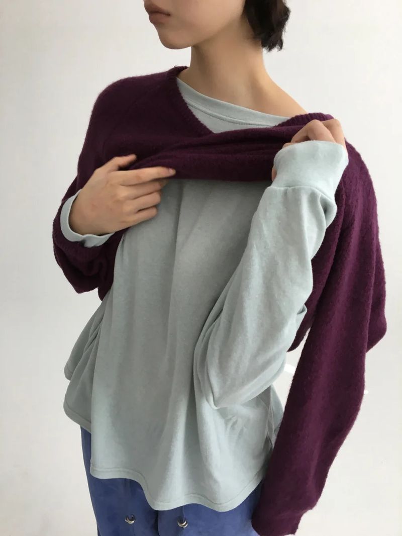 Ponsil V-neck knit (4color)