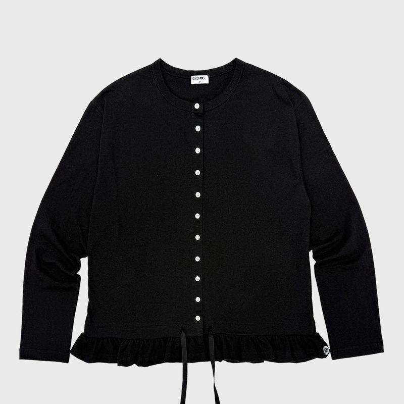 NATTY CARDIGAN IN BLACK (SCARF SET)