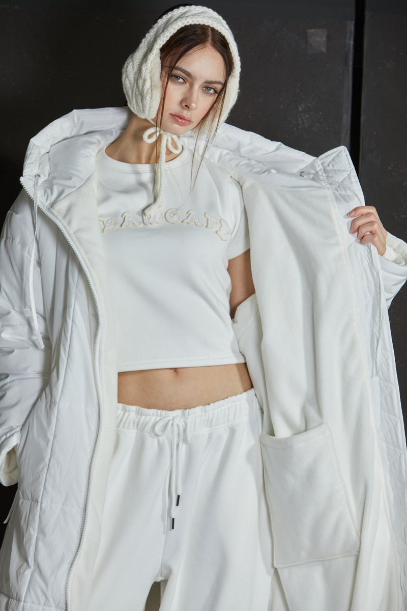 GL LONG PADDING -WHITE