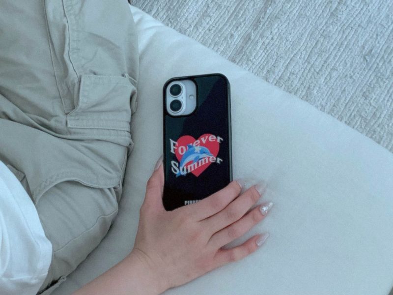 Forever Summer Glass Bumper Case (BLACK)