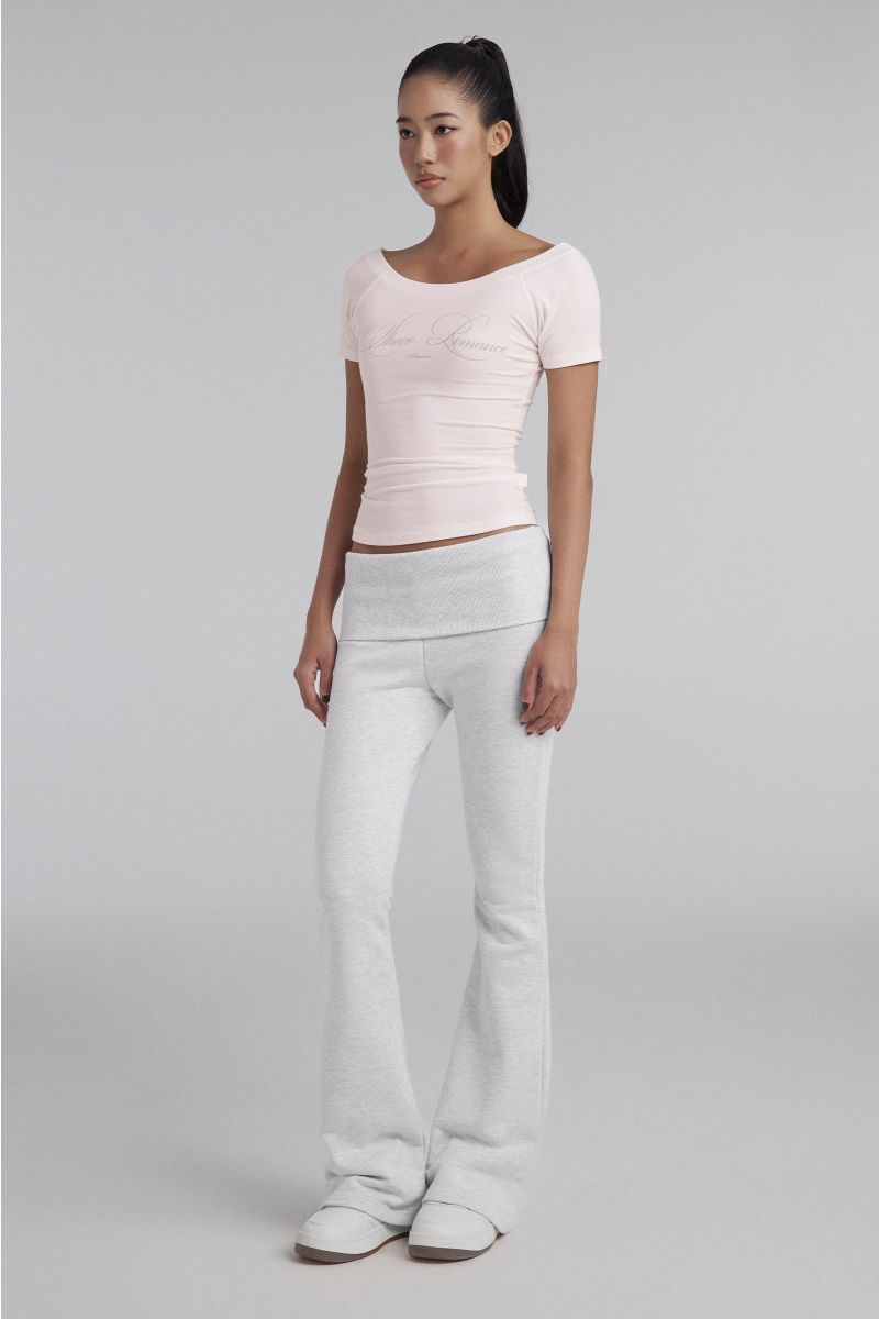 Sheer Romance Printed Top, Pink