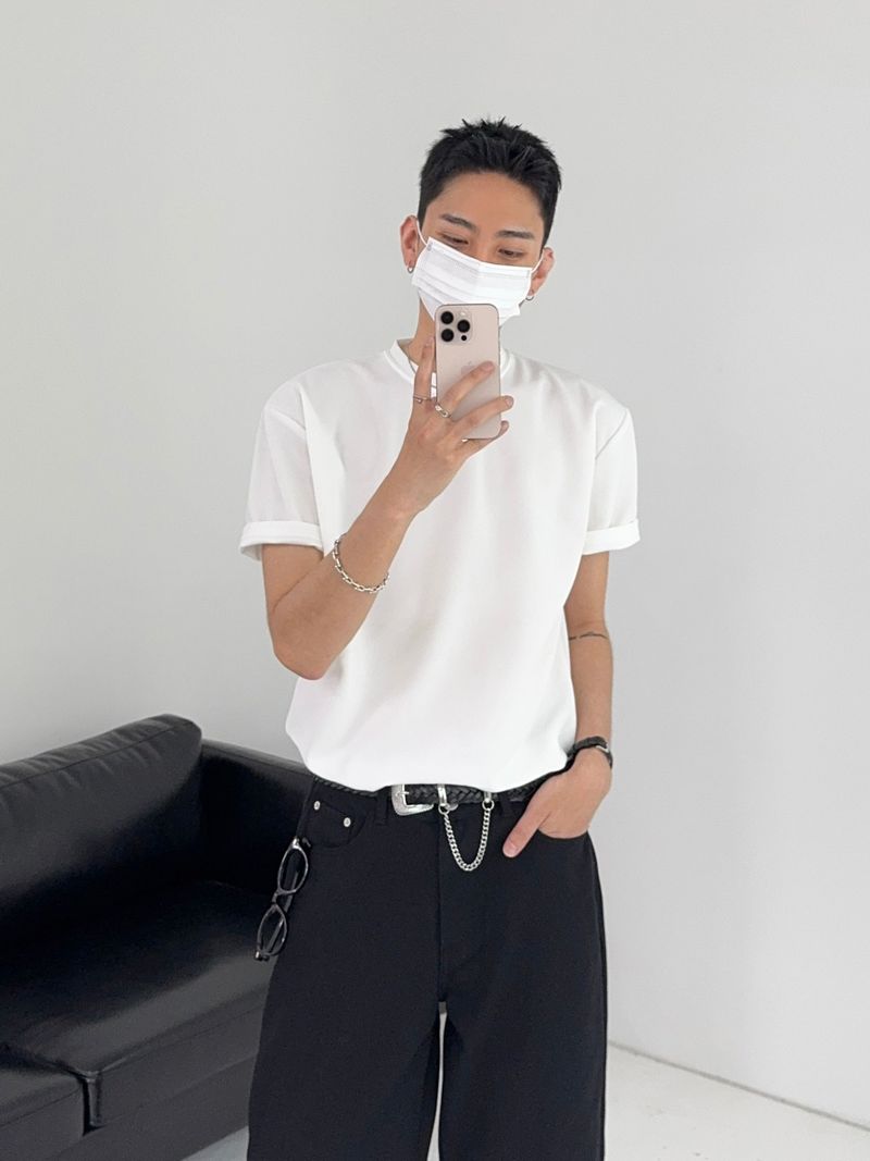RO Relaxed Semi-Wide Cotton Pants (2C)