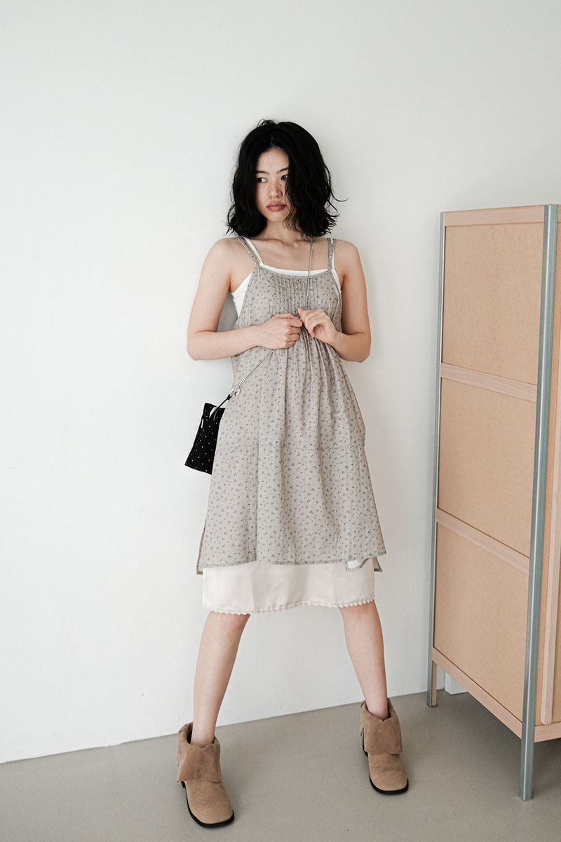 クロス ポーチ (black pin dot)