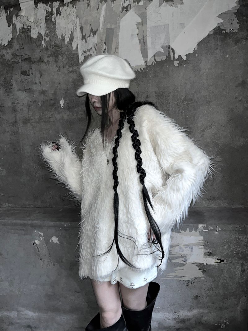 soft knit beret cap (2color)