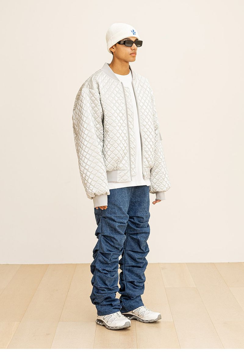 CRUMBLE DENIM PANTS