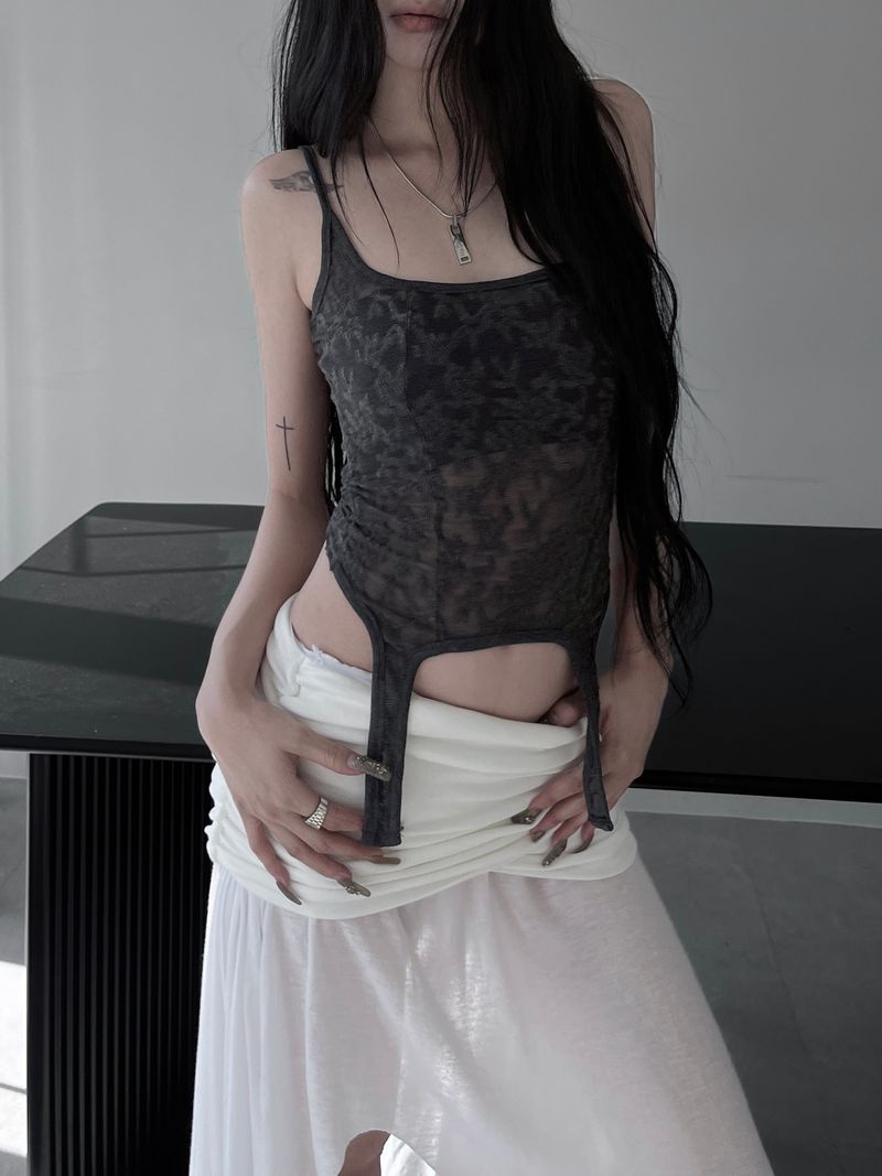 lace see-through eve top (2color)