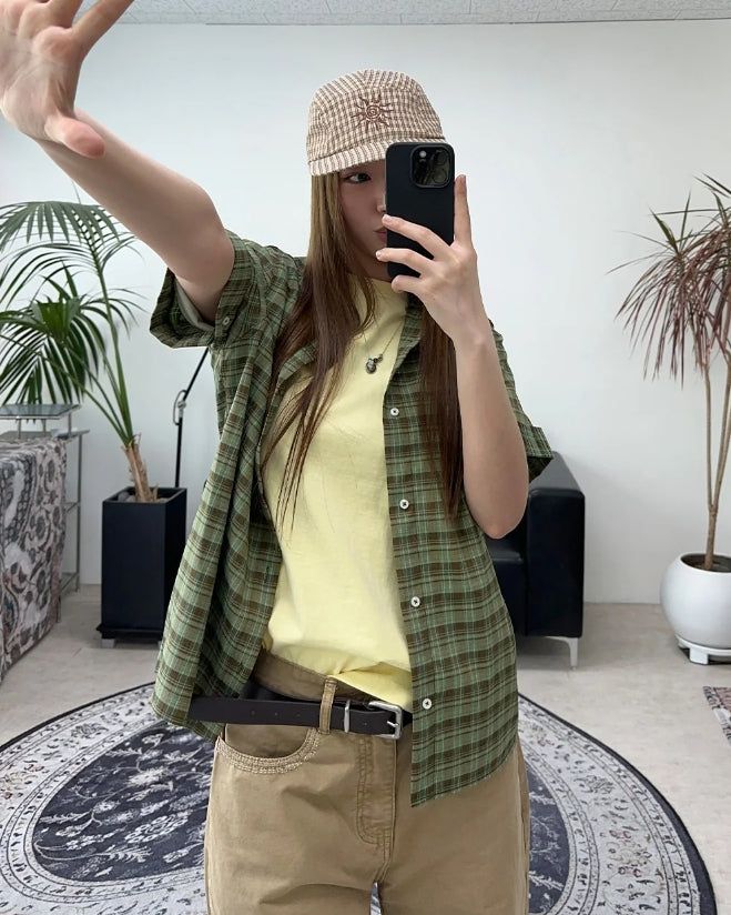 SATIIIZ（サティーズ）の「Kate Roll-Up Check Shirt（Tops）」