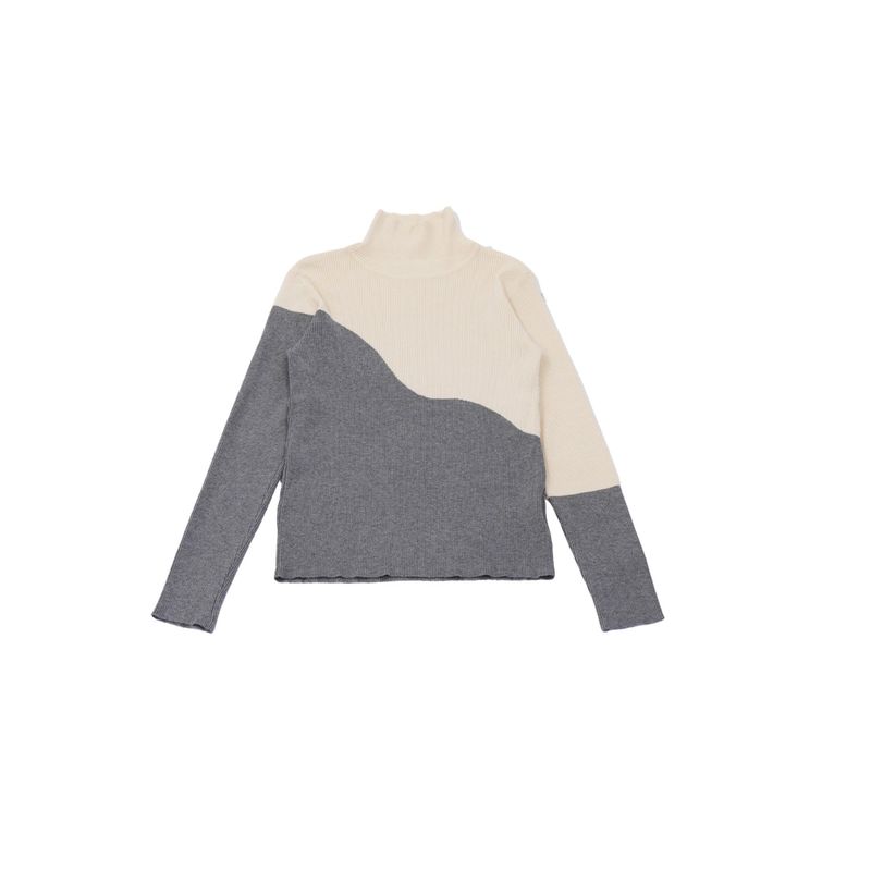 bicolor turtleneck