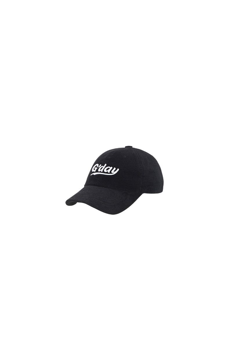 G'day coduroy ballcap(black)