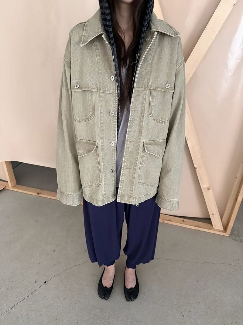 vintage washing work jacket