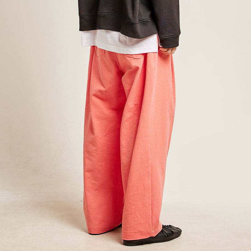 DAMP WIDE FIT ONE TUCK PANTS_PINK