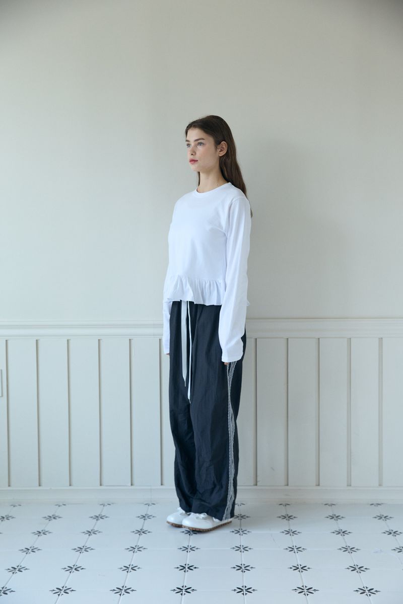 FRILL LAYERED TOP (2 COLORS)