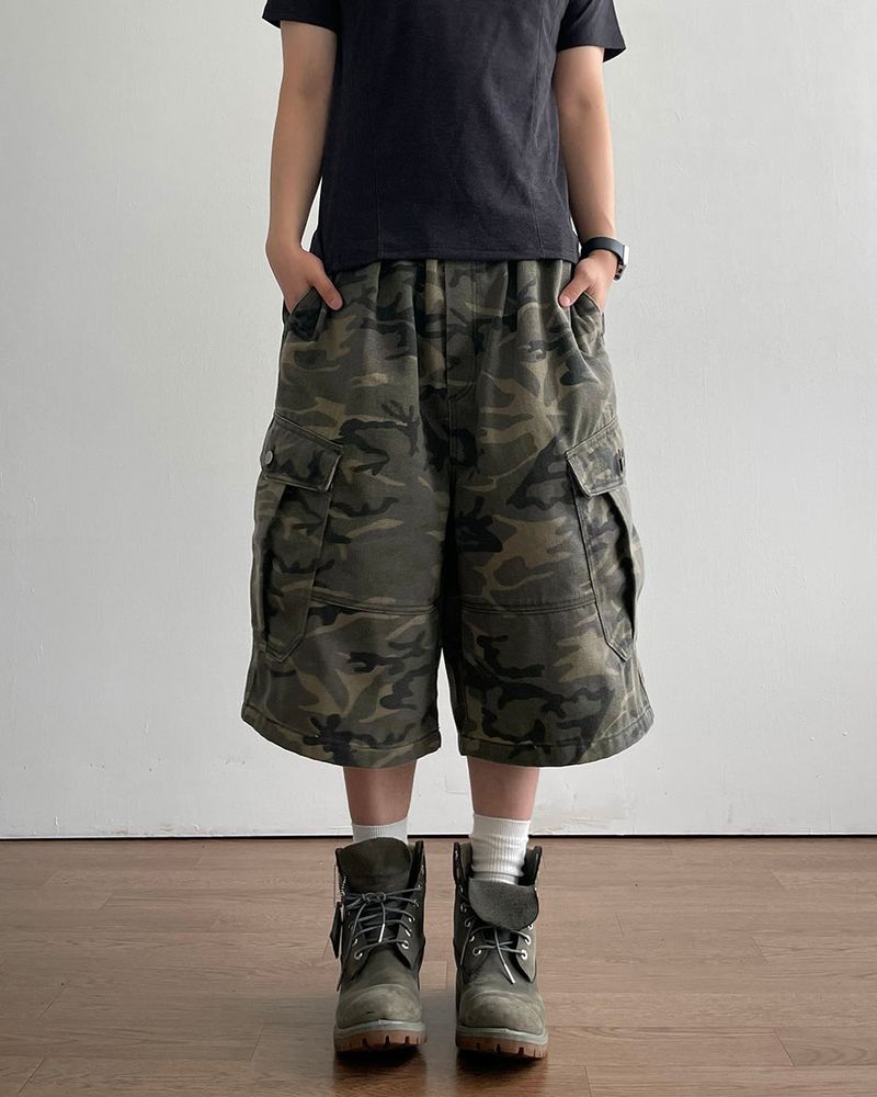 Drill Camo Bermuda Pants