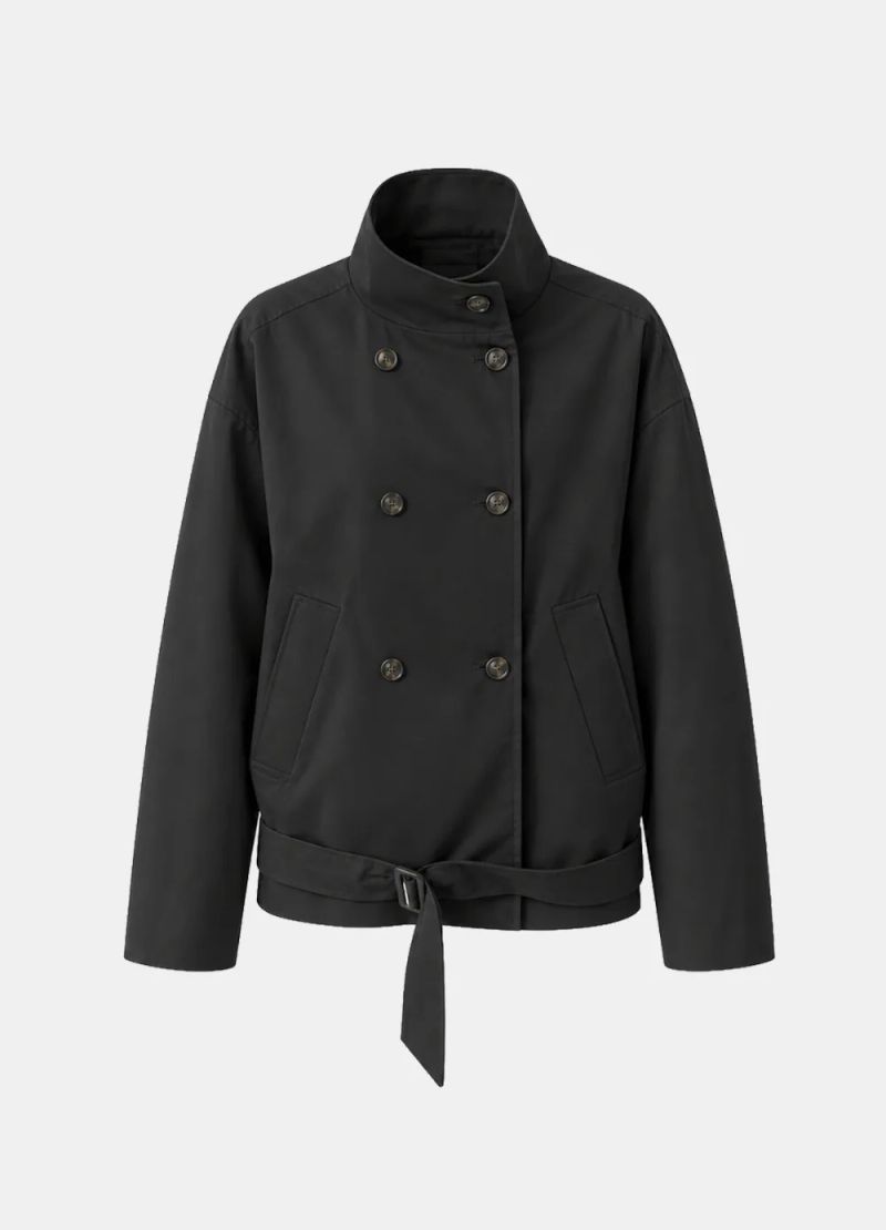 Adele Double-breasted Trench Short Jacket