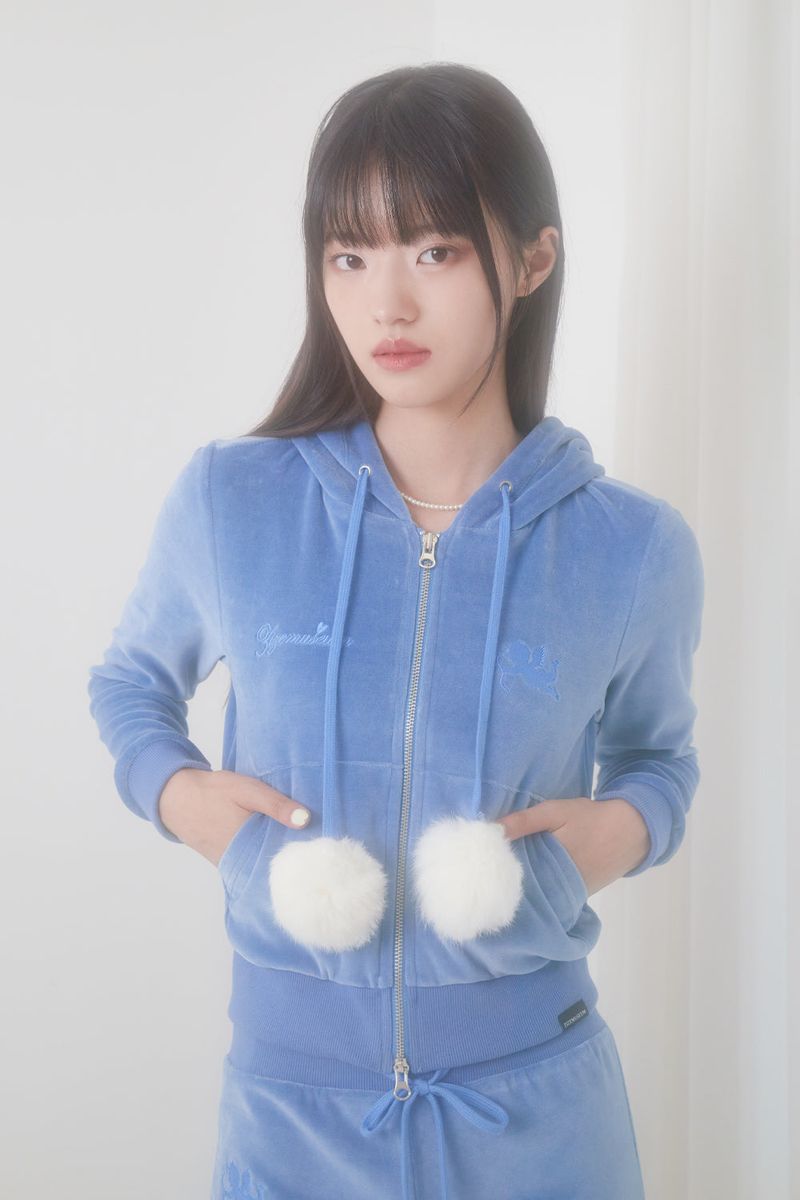 VELVET BING BONG TRAINING HOODY (BLUE)