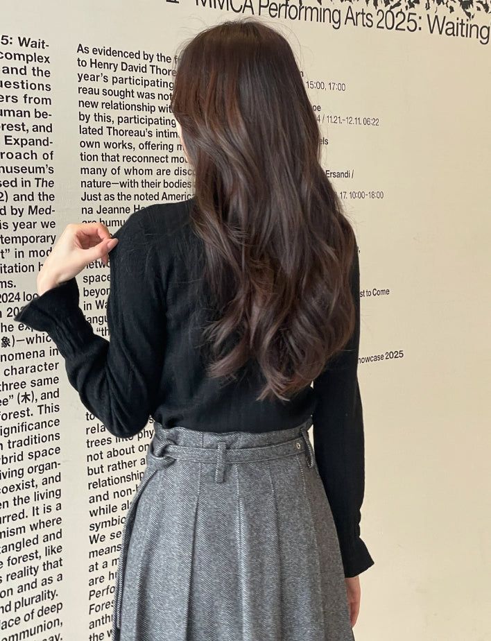 Seca Smoke Brushed Lace Polar Knit
