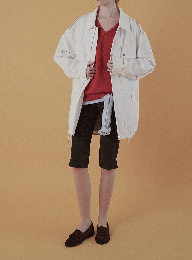 City work jacket_ivory