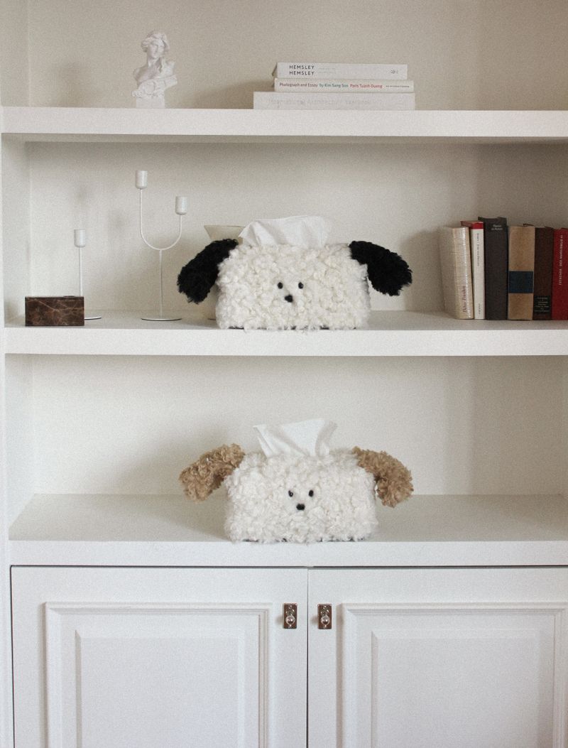 mixed puppy tissue cover, tissue case