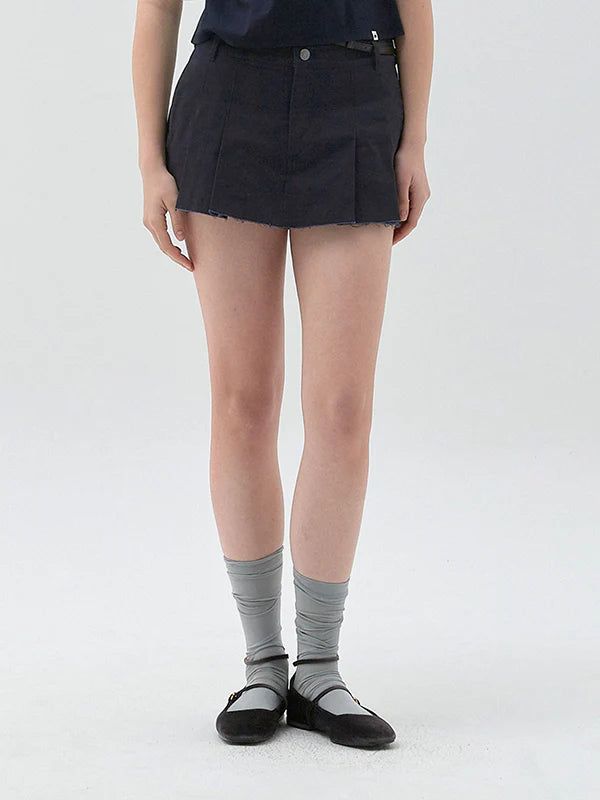 KIRSH（キルシー）の「KIRSH PLAIN WIDE FIT COTTON SKIRT PANTS - DARK NAVY  （Pants）」