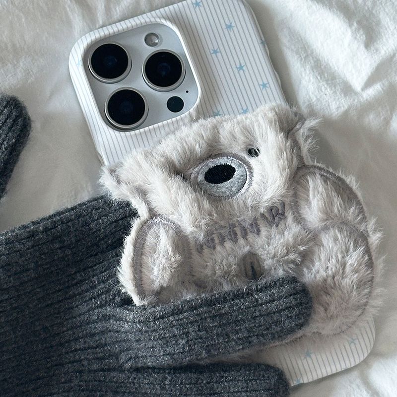SUN CASE PATCH COZY BEAR GRAY