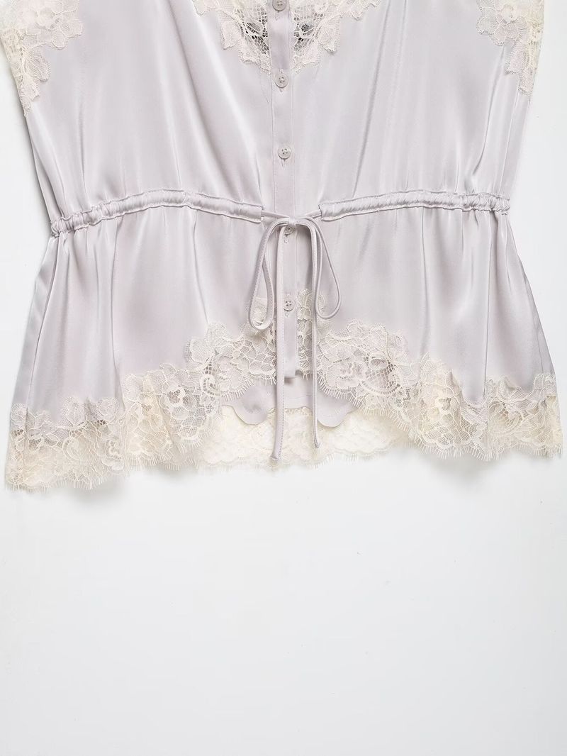 Elin Lace Trim Slip Top