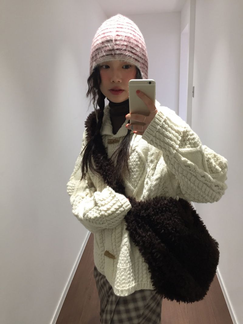 Twist Duffle Knit Cardigan (1color)