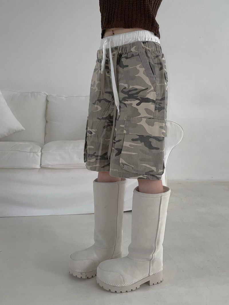girly camo bermuda pt