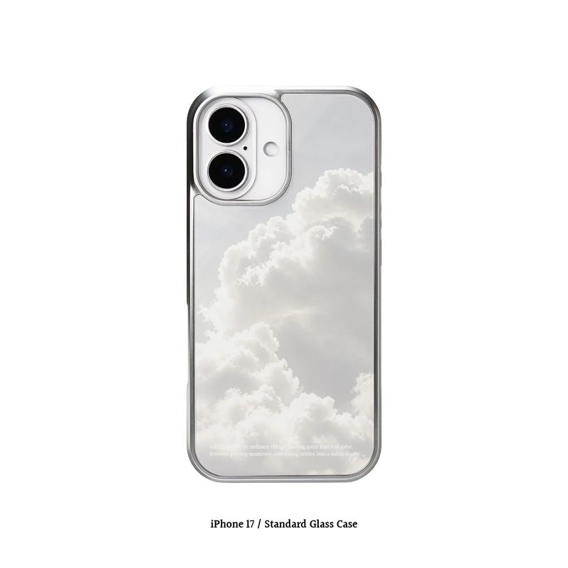 [MADE]cloud dancer motif Standard Glass phonecase