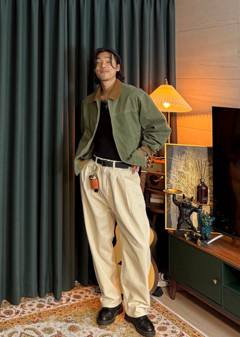 Color Matching Work Jacket 3COLOR